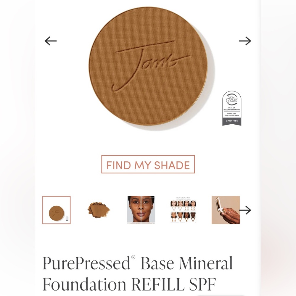 Jane Iredale Tan Mineral Foundation Refill Recharge foundation mineral SPF 15